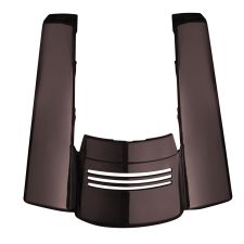 Billiard Burgundy Harley® Touring Dual Block Stretched Tri-Bar Fender Extension front