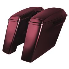 Black Forest Harley® Touring Dual Blocked Extended 4" Stretched Saddlebags from hogworkz