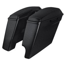 Black Magic Harley® Touring 2-into-1 Stretched Saddlebags from HOGWORKZ® angle