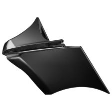 Black Quartz Scoop Daddy™ Stretched Side Covers for Harley® Touring from hogworkz