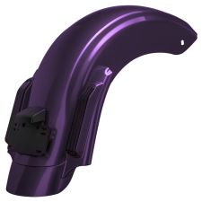 Harley® touring Blackberry Smoke Stretched Rear Fender System angle