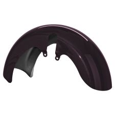 Blackened Cayenne 18 Wide Fat Tire Front Fender for Harley® Touring motorcycles from HOGWORKZ® front
