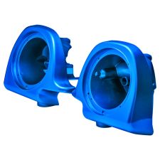 Bonneville Blue Lower Vented Fairing Speaker Pods angle