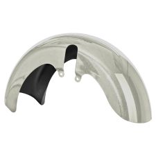 White Sand Pearl 18 Wide Fat Tire Front Fender Harley Touring form hogworkz front angle