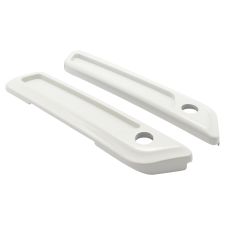 White Sand Pearl Saddlebag Latch Covers for Harley® Touring from HOGWORKZ angle