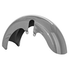 Brilliant Silver Pearl 18 Wide Fat Tire Front Fender for Harley® Touring motorcycles from HOGWORKZ® front