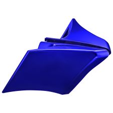 Candy Cobalt Blue CVO Style Stretched Side Covers for Harley® Touring from HOGWORKZ® left