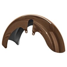 Canyon Brown 18 Wide Fat Tire Front Fender for Harley® Touring motorcycles from HOGWORKZ® front