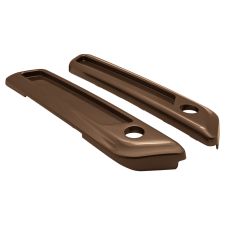Canyon Brown Saddlebag Latch Covers for Harley® Touring from HOGWORKZ angle