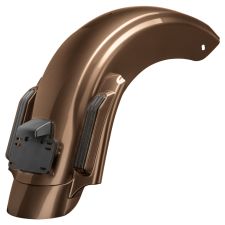 Canyon Brown Harley® cvo Touring Stretched Rear Fender System back from HOGWORKZ®