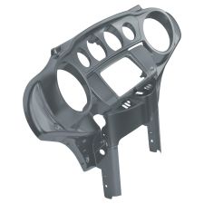 Charcoal Satin Front Inner Speedometer Cowl Fairing for Harley Touring from HOGWORKZ angle