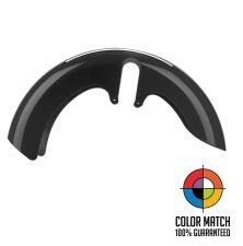 Color Matched 18" Wide Fat Tire Front Fender for Harley® Touring from HOGWORKZ side view