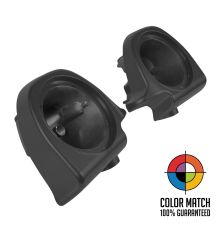 Color Matched 6.5" Lower Vented Fairing Speaker Pod Mounts for Harley® Touring '94-'22