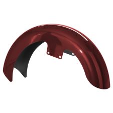 Crimson Red Sunglo 19 inch Wrapped Front Fender for Harley® Touring motorcycles from HOGWORKZ® front