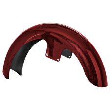 Crimson Red Sunglo 21 inch Wrapped Front Fender for Harley® Touring motorcycles from HOGWORKZ® front
