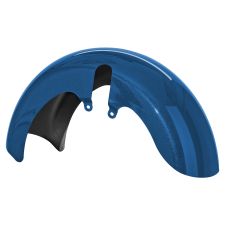 Daytona Blue Pearl 18 Wide Fat Tire Front Fender for Harley® Touring motorcycles from HOGWORKZ® front