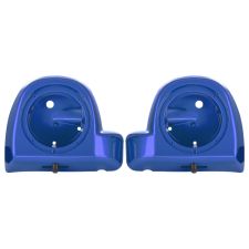 Celestial Blue (Fast Johnnie) Lower Vented Fairing Speaker Pod Mounts rushmore style for Harley Touring motorcycle from HOGWORKZ pair