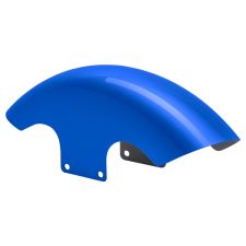 Fastback Blue 19" Chopped Front Fender for Harley® Touring '96-'24
