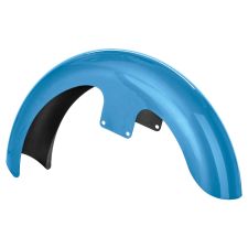 Frosted Teal 21 inch Wrapped Front Fender for Harley® Touring motorcycles from HOGWORKZ® front