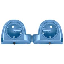 Frosted Teal Lower Vented Fairing Speaker Pod Mounts rushmore style for Harley® Touring motorcycles from HOGWORKZ® pair
