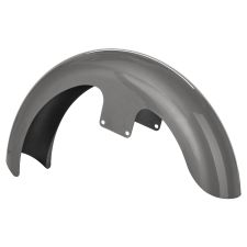 Gauntlet Gray 21" Wrapped Front Fender for Harley® Touring from hogworkz front angleGauntlet Gray 21" Wrapped Front Fender for Harley® Touring from hogworkz sideGauntlet Gray 21" Wrapped Front Fender for Harley® Touring from hogworkz sideGauntlet Gray 21"