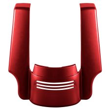 Heirloom Red Dual Cut Stretched Tri-Bar Fender Extension Harley Touring front