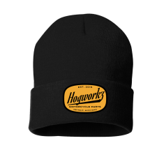 HOGWORKZ® Script Beanie Hat | Black