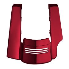 Hot Rod Red Harley® Touring Stretched 2-Into-1 Tri-Bar Fender Extension front