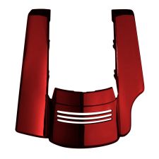 Velocity Red Sunglo Harley Touring Stretched 2-Into-1 Tri-Bar Fender Extension front
