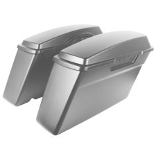 Brilliant Silver Pearl Standard Saddlebags for Harley® Touring '94-'13