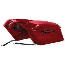 Redline Red Harley® Softail Standard Saddlebag Conversion Kit w/ Black Hardware for '18-'22