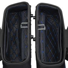 HOGWORKZ® OEM Harley® Softail Heritage Saddlebag Liners with blue stitching 