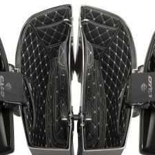 Saddlebag Liners for Harley® CVO '23+ in Black with Silver Stitching from HOGWORKZ® 