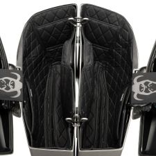 HOGWORKZ® Saddlebag Liners for Harley® Street Glide & Road Glide Black w/ Black Stitching