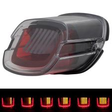 Sequential LED Taillight without Plate Light Clear lens from HOGWORKZ for harley-davidson touring motorcycles