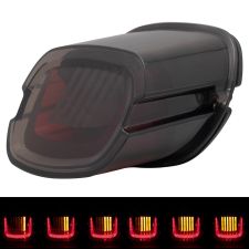 Sequential LED Taillight w/out Plate Light with Smoked lens from HOGWORKZ® for Harley-Davidson Touring Motorcycles