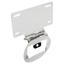 Chrome License Plate Relocation Mount for Harley-Davidson® '14-'23 Touring