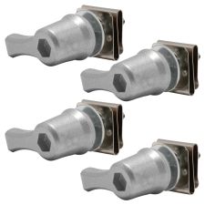 Silver Quick Turn Saddlebag Security Lever Locks for Harley® from HOGWORKZ