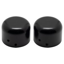Harley® Front Axle Nut Cover smooth Black from HOGWORKZ