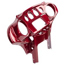 Velocity Red Sunglo Front Inner Speedometer Cowl Fairing for Harley Touring from HOGWORKZ angle