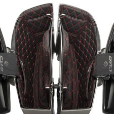 Saddlebag Liners for Harley® CVO '23+ in Black with Red Stitching from HOGWORKZ® 