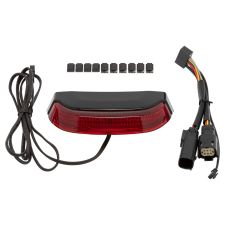 HOGWORKZ® U-Glow LED Taillight for Harley® Touring '14+ in black with Red Lens kit