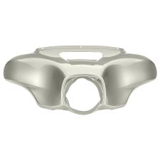 Birch White Outer Fairing Cowl Upper for Harley® Touring front view
