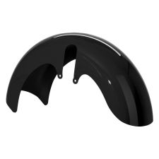 Vivid Black 18 inch Wide Fat Tire Front Fender for Harley® Touring motorcycles from HOGWORKZ® front
