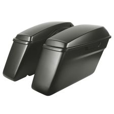 Industrial Gray Harley Touring Standard Saddlebags from HOGWORKZ angle 