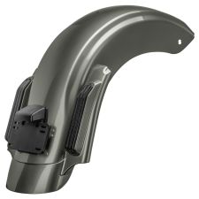 Industrial Gray Stretched Rear Fender System for Harley® Touring '14-'24