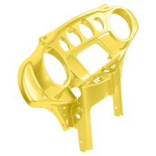 Industrial Yellow Front Inner Speedometer Cowl Fairing for Harley Touring from HOGWORKZ angle