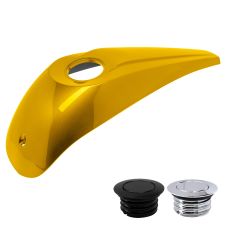 Chrome Yellow Pearl (2013) Low Profile Tank Topper™️ Dash Console for Harley-Davidson® Touring '08-'24