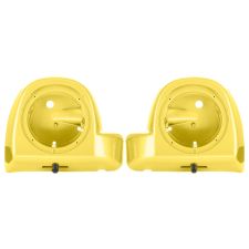 Industrial Yellow Lower Vented Fairing Speaker Pod Mounts rushmore style front