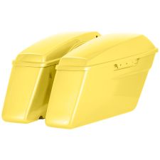 Industrial Yellow Harley Touring Standard Saddlebags from HOGWORKZ angle